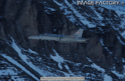 2003-10-10 Axalp Shooting Range 044 - FA-18C Hornet